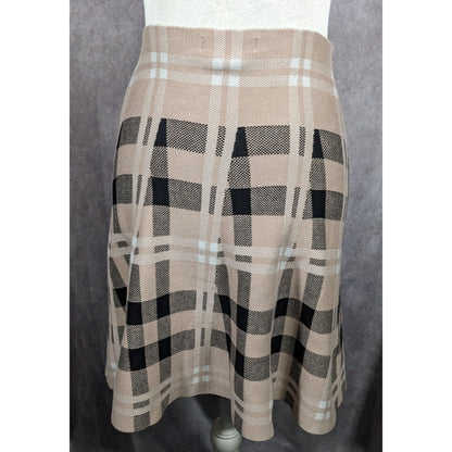 Classic Concepts Preppy Plaid Knee Length Skirt Size Petite Medium