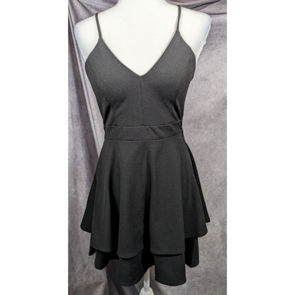 B. Darlin Y2K Gothic Lace Back Fit And Flare Mini Dress Size 9/10