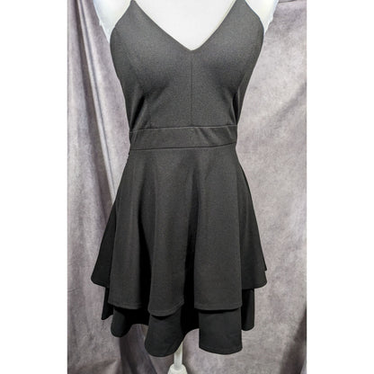 B. Darlin Y2K Gothic Lace Back Fit And Flare Mini Dress Size 9/10