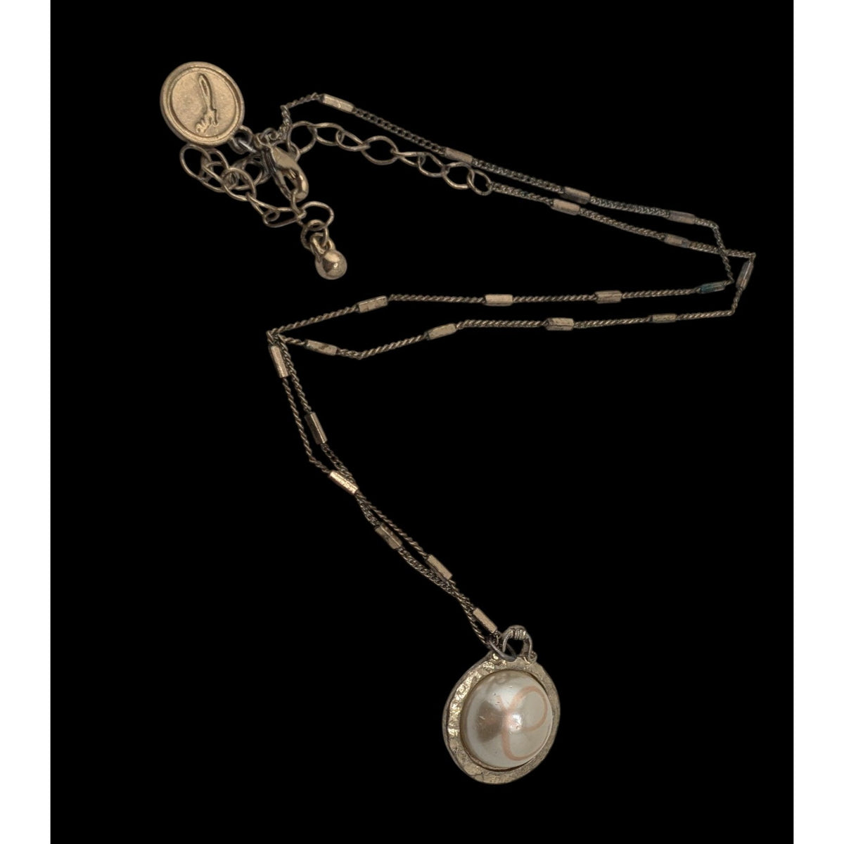 Boho Romantic Vintage Style Jane Marie Faux Pearl Pendant Necklace