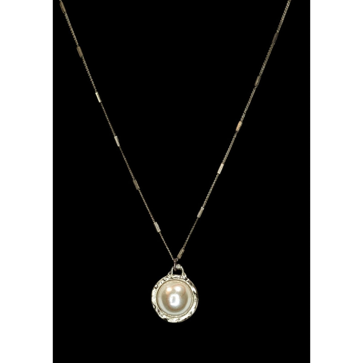 Boho Romantic Vintage Style Jane Marie Faux Pearl Pendant Necklace