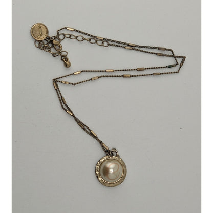 Boho Romantic Vintage Style Jane Marie Faux Pearl Pendant Necklace