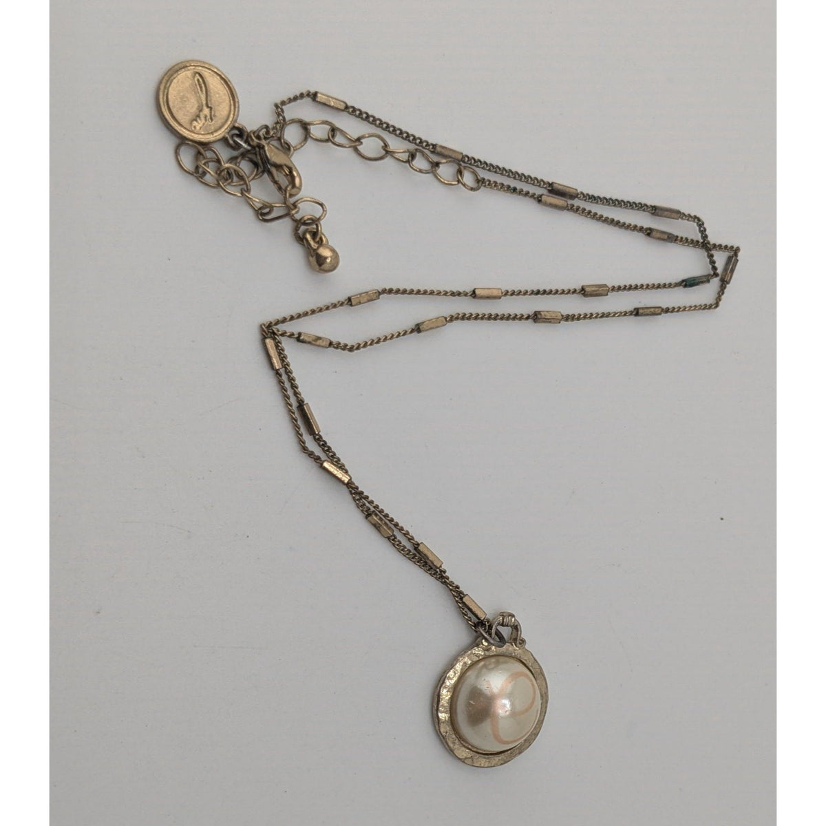 Boho Romantic Vintage Style Jane Marie Faux Pearl Pendant Necklace