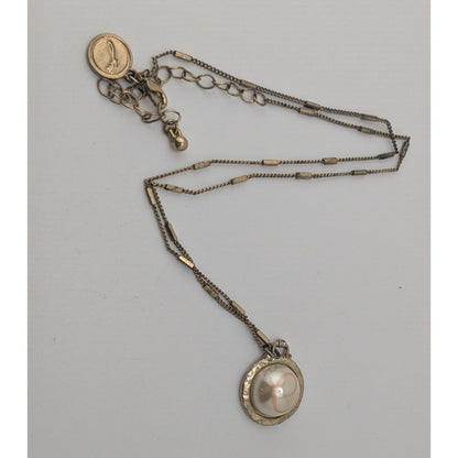 Boho Romantic Vintage Style Jane Marie Faux Pearl Pendant Necklace