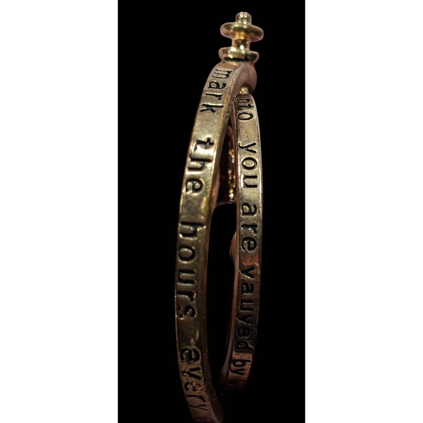 Whimsical Fantasy Engraved Hourglass Gyroscope Pendant Necklace