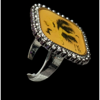 Vintage- Retro Burlesque Can-Can Dancer Illustration Ring Size 5