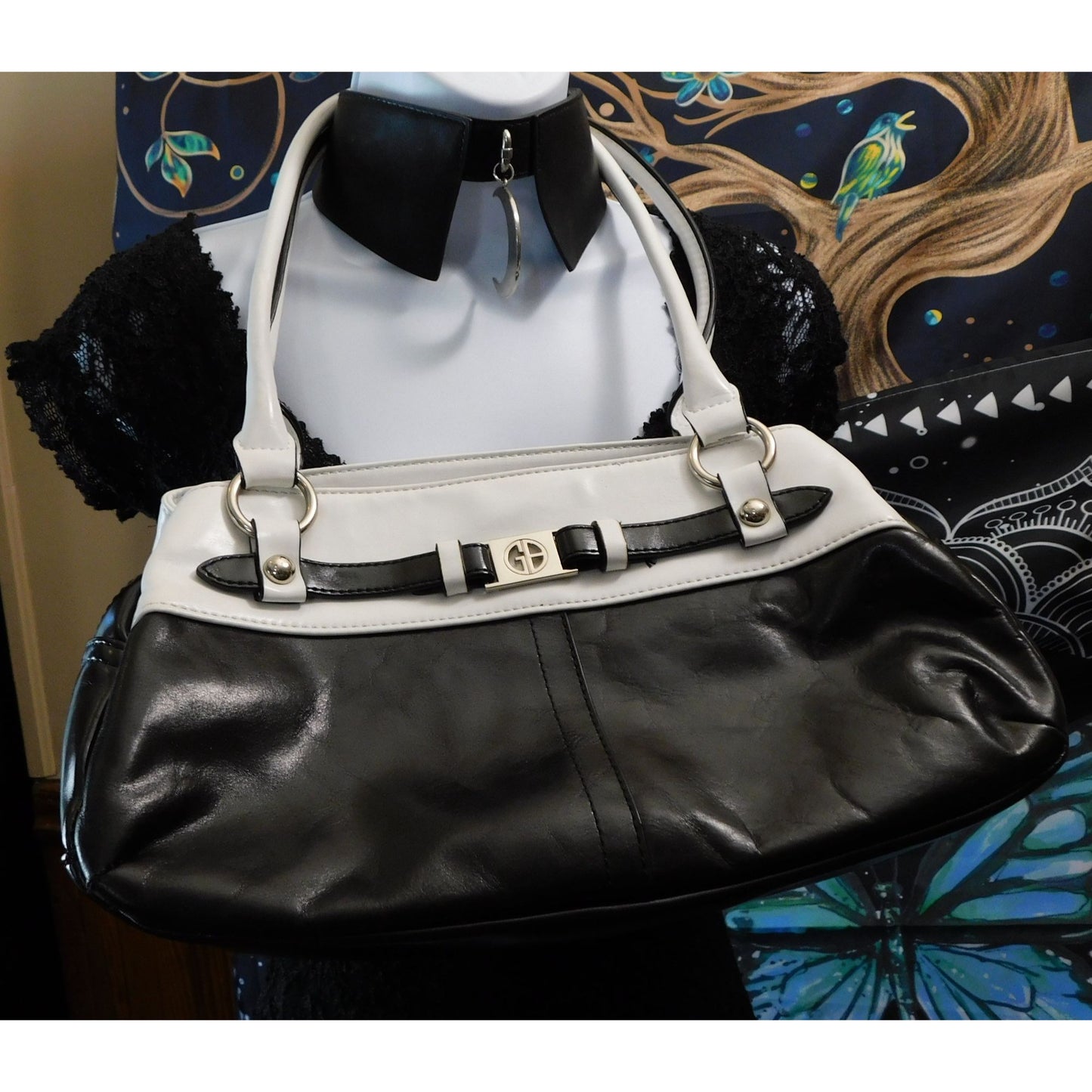 Giani Bernini Black And White Shoulder Bag