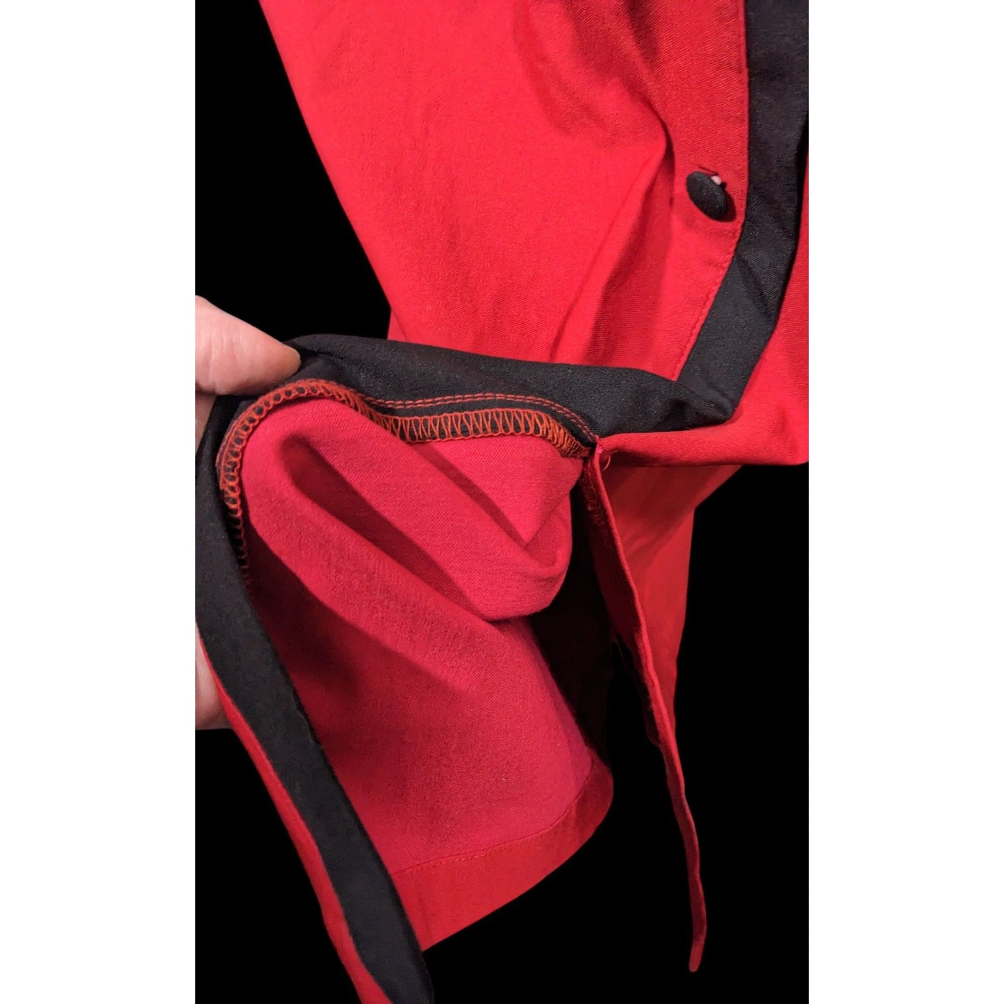 Rock Steady Rockabilly Pinup Black And Red Pencil Skirt Size 1XL