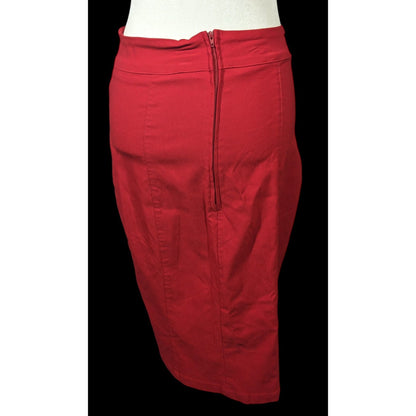 Rock Steady Rockabilly Pinup Black And Red Pencil Skirt Size 1XL