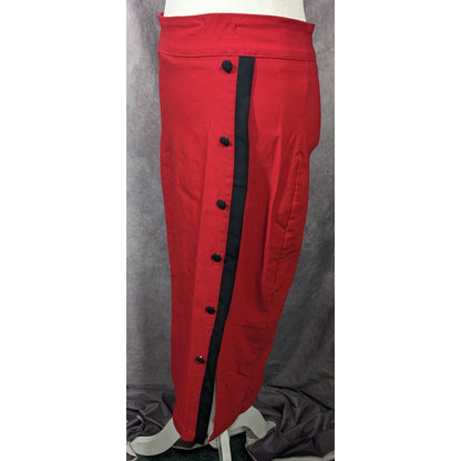 Rock Steady Rockabilly Pinup Black And Red Pencil Skirt Size 1XL