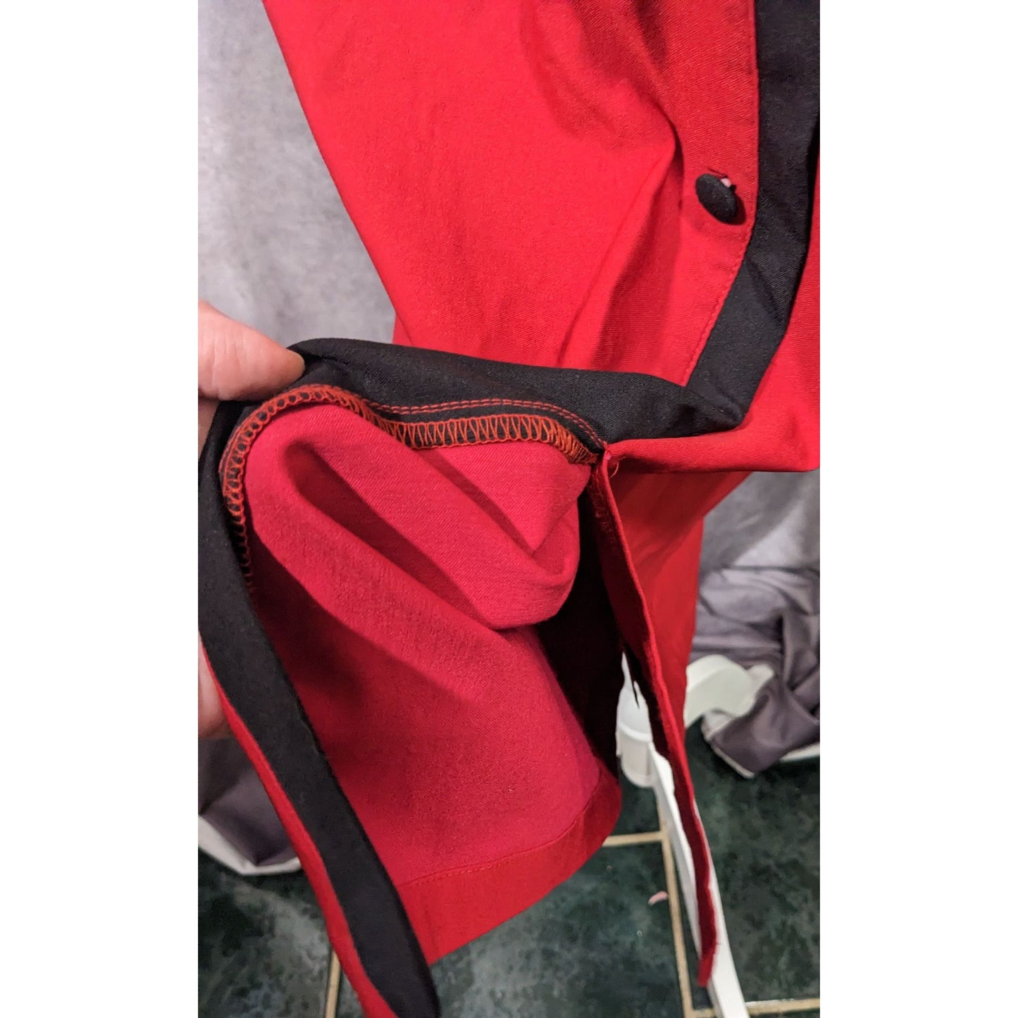 Rock Steady Rockabilly Pinup Black And Red Pencil Skirt Size 1XL