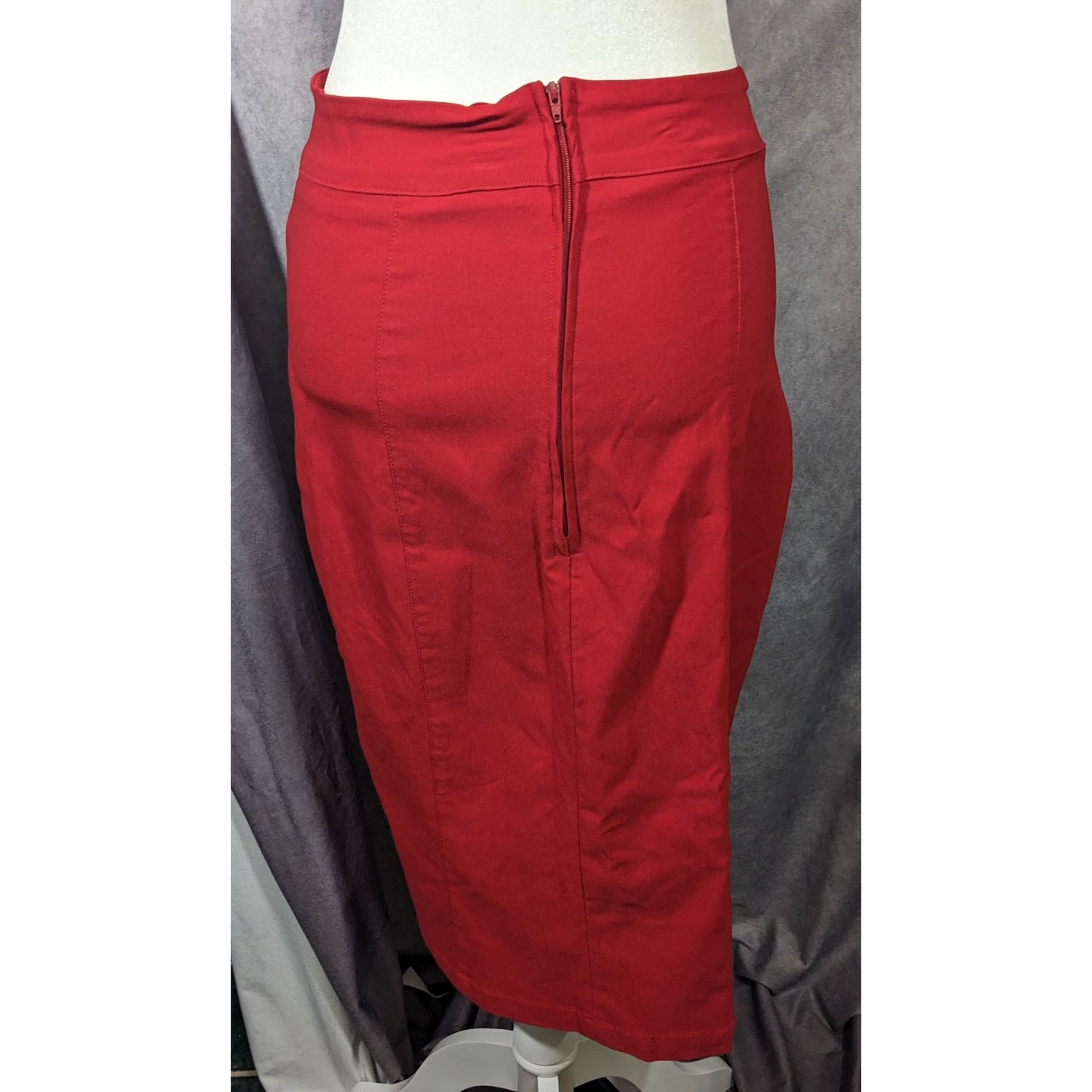 Rock Steady Rockabilly Pinup Black And Red Pencil Skirt Size 1XL