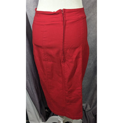 Rock Steady Rockabilly Pinup Black And Red Pencil Skirt Size 1XL