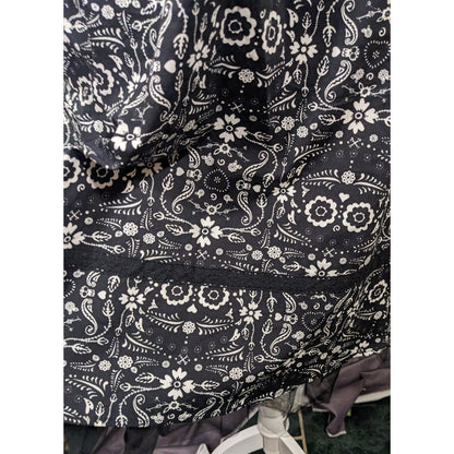 Hot Topic Book Of Life Black Floral Skeleton Halter Dress Size Large