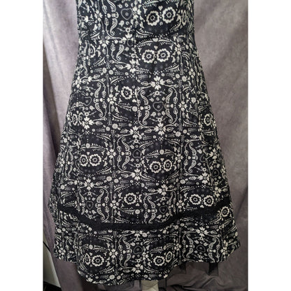 Hot Topic Book Of Life Black Floral Skeleton Halter Dress Size Large