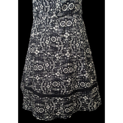 Hot Topic Book Of Life Black Floral Skeleton Halter Dress Size Large