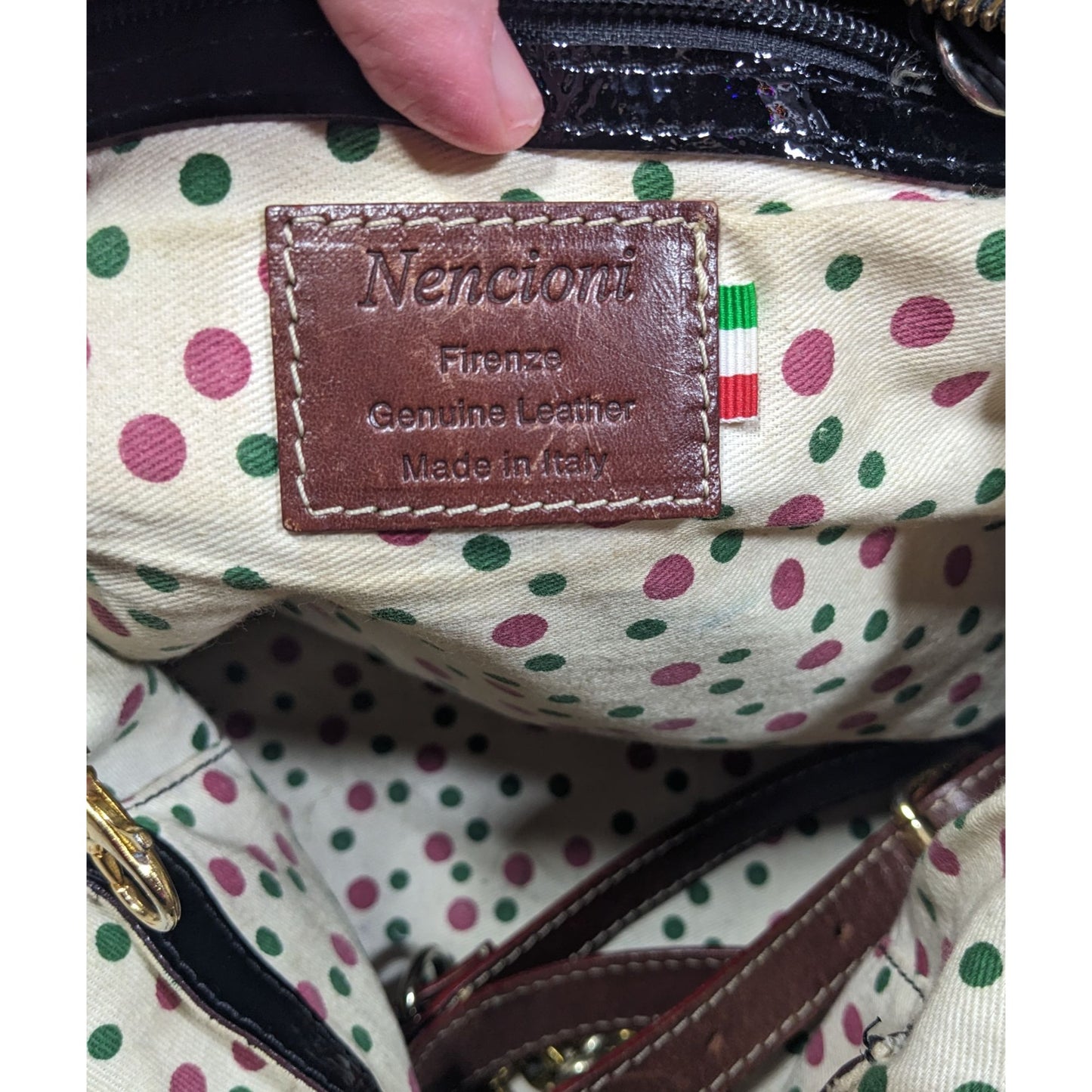 Nencioni Firenze Black Leather Italian Slouchy Bag