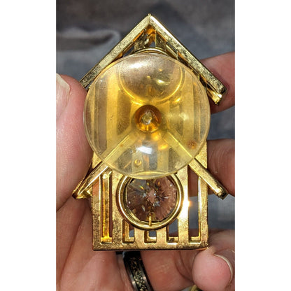 Vintage 90s Celestial Gold Tone Crystal Window Suncatchers Set of 3