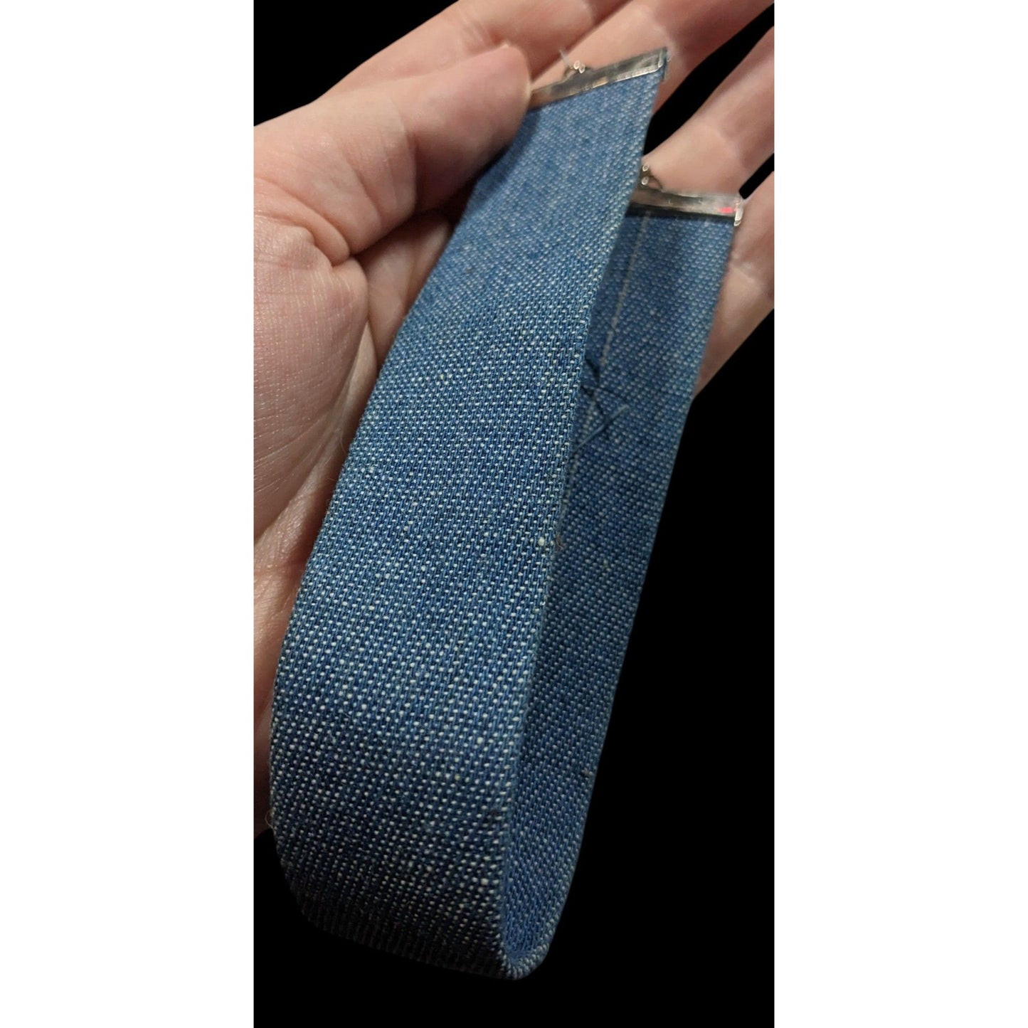 Nordstrom Blue Denim Wide Choker Necklace