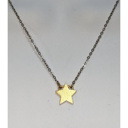 Minimalist Gold Star Pendant Necklace Dainty Celestial Layering Jewelry