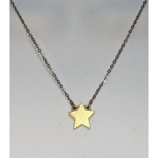 Minimalist Gold Star Pendant Necklace Dainty Celestial Layering Jewelry