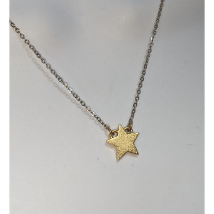 Minimalist Gold Star Pendant Necklace Dainty Celestial Layering Jewelry