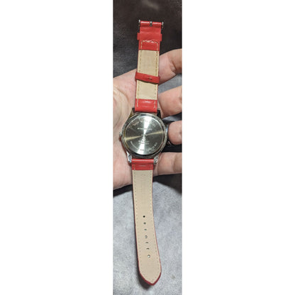 Y2K Kidcore Retro M&M Red Character Wristwatch Red Band