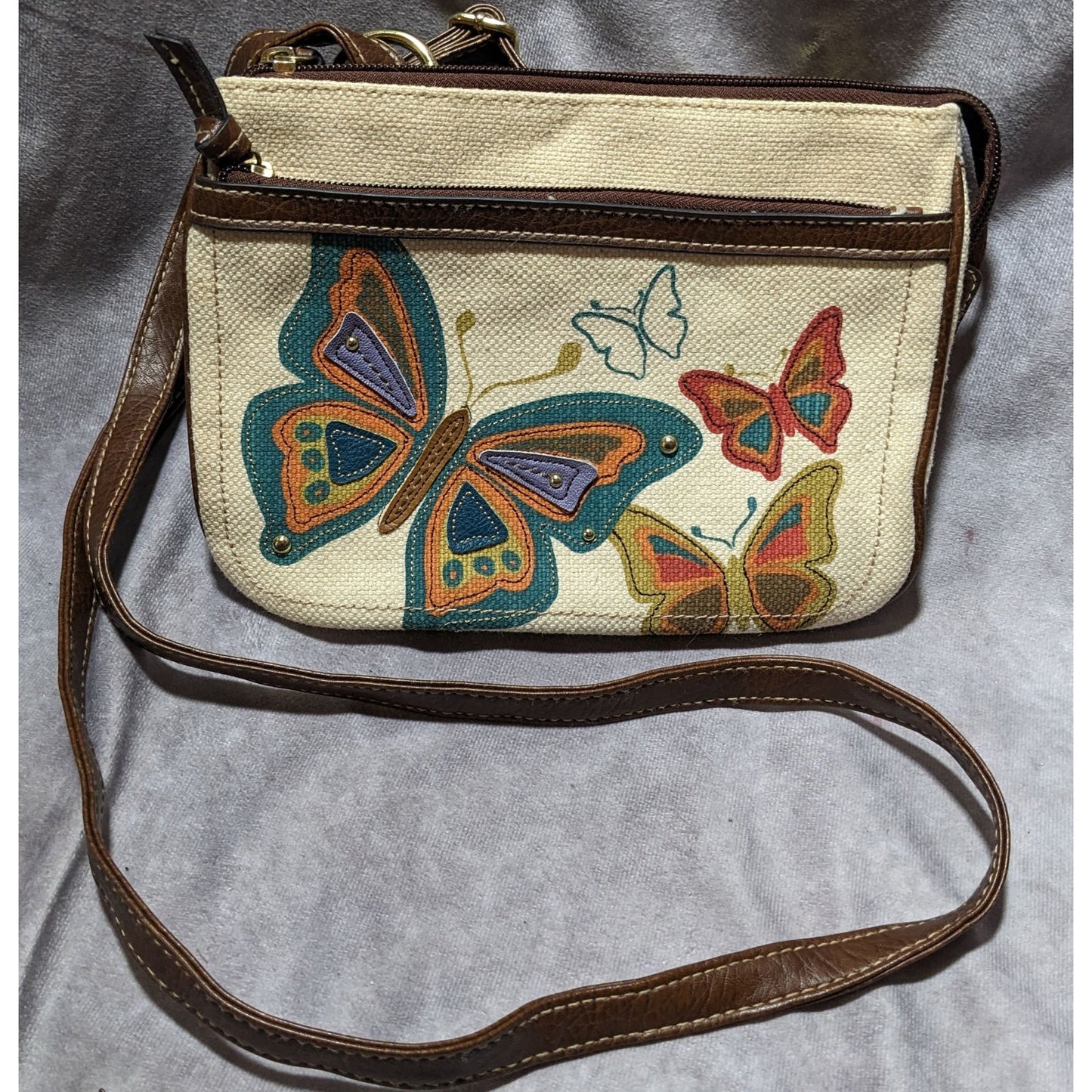 90s Vintage Rainbow Butterfly Purse by Relic