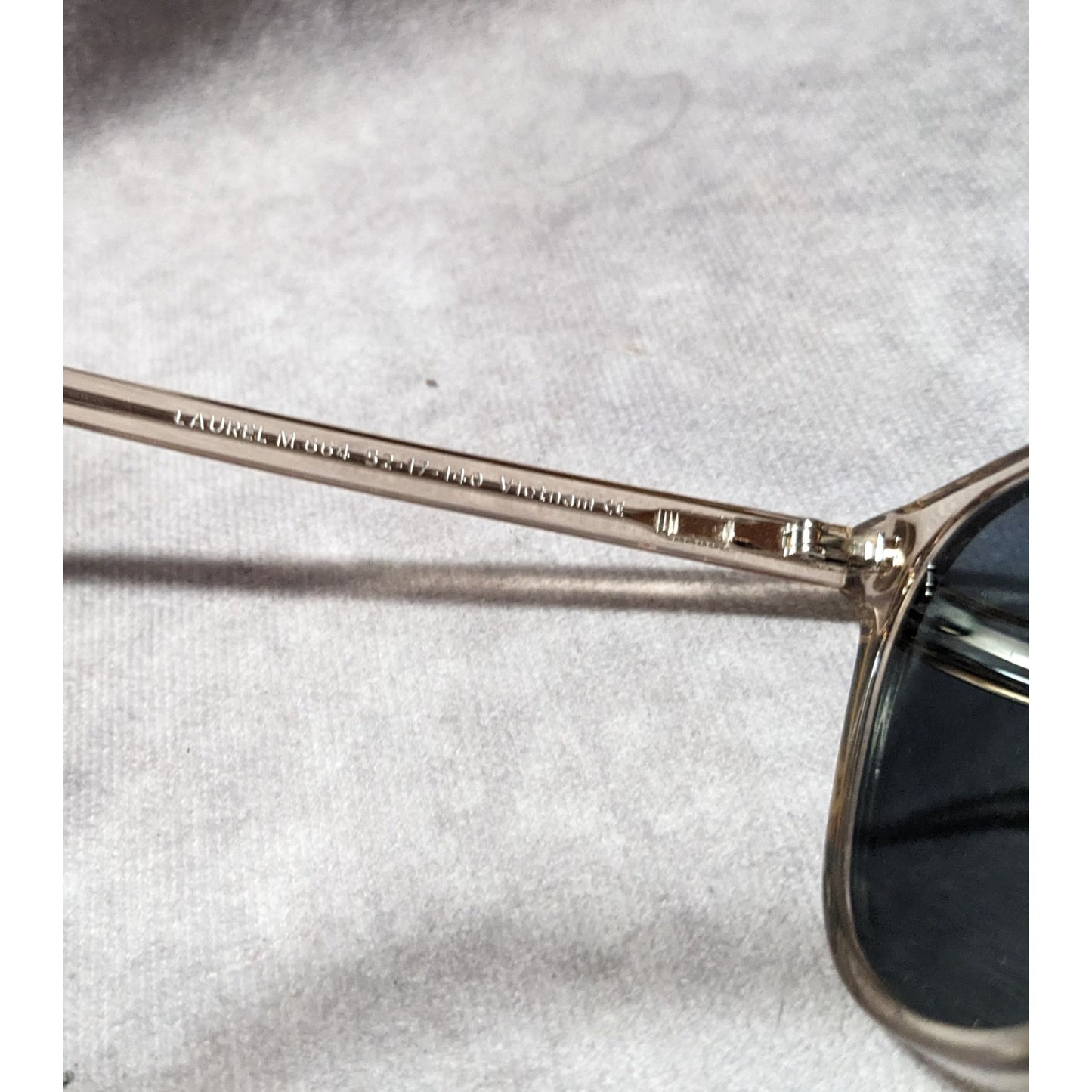 Warby Parker Laurel Tan Translucent Sunglasses Frames