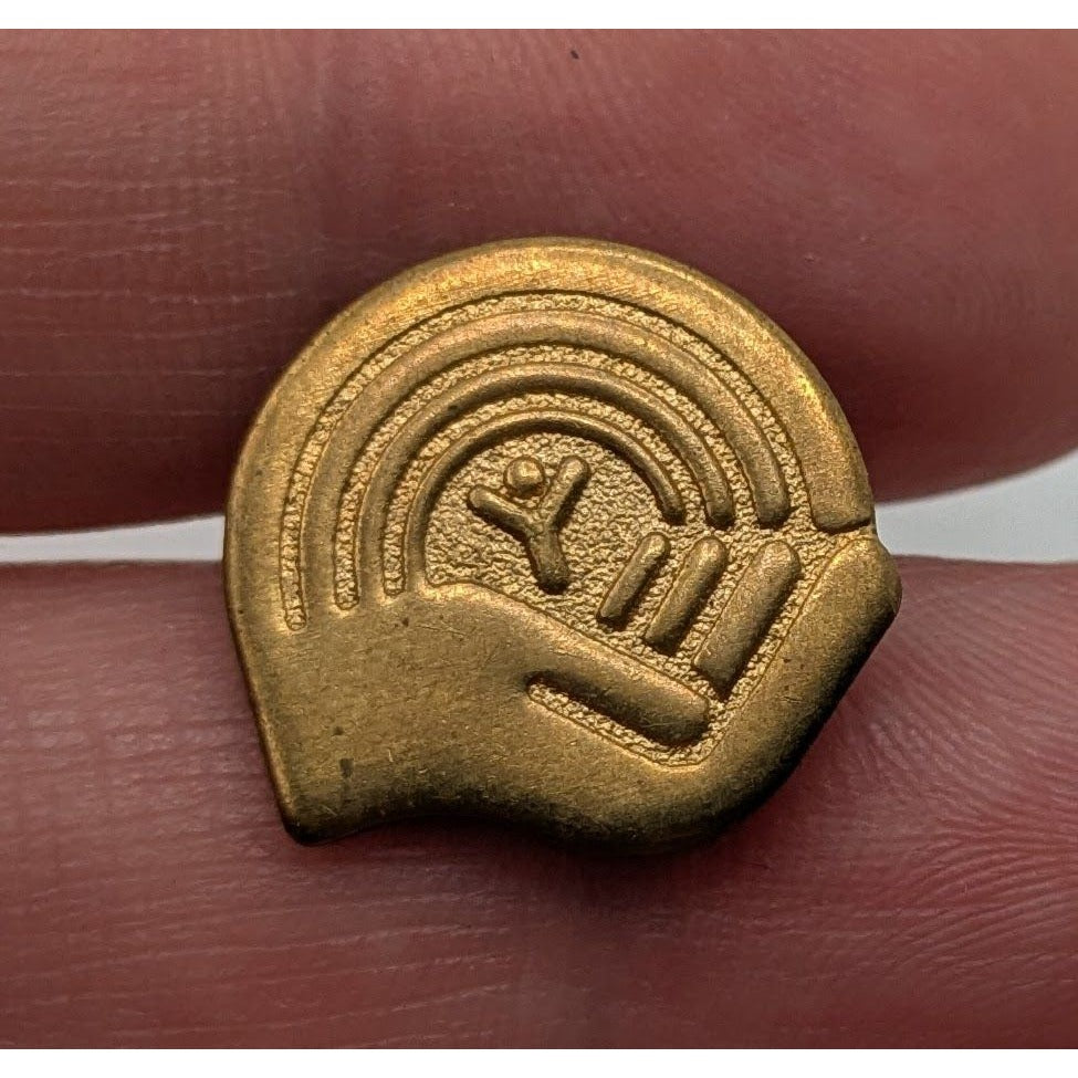 United Way Vintage Brass Lapel Pin Gold Tone 3/4 Inch Collectible
