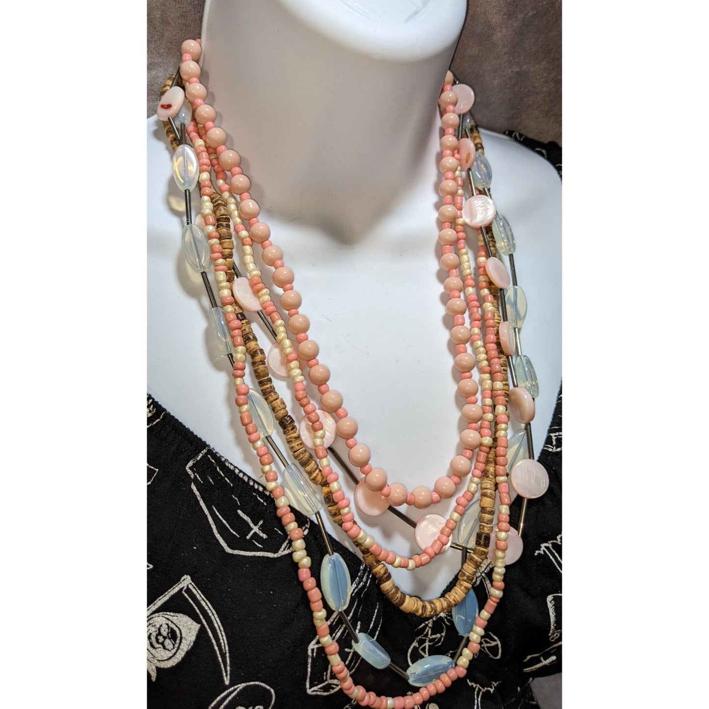 Bohemian Multi-Layer Beaded Necklace