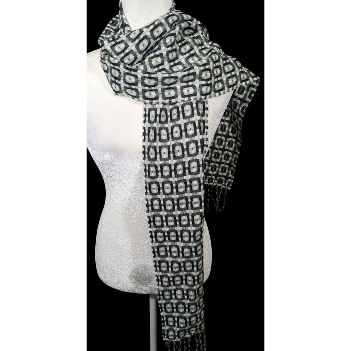D&Y Softer Than Cashmere Geometric Korean Scarf