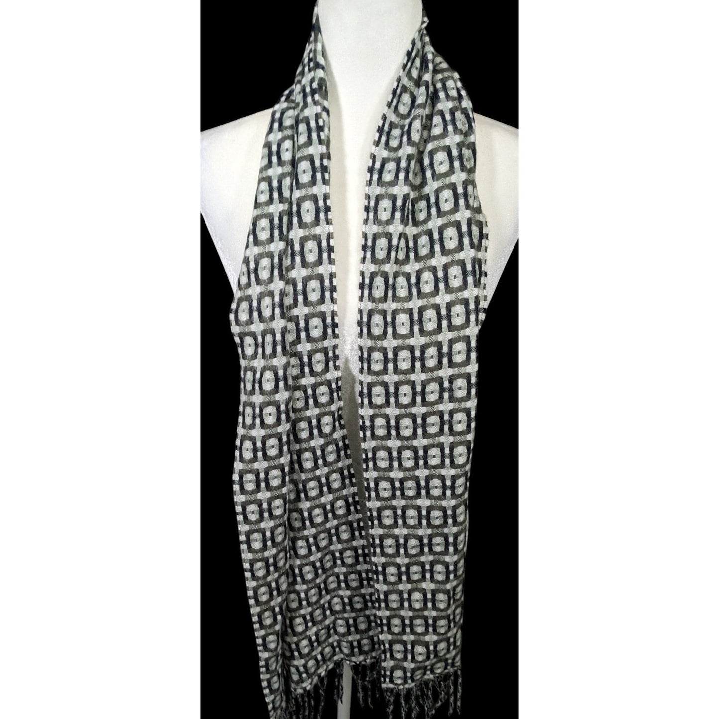 D&Y Softer Than Cashmere Geometric Korean Scarf