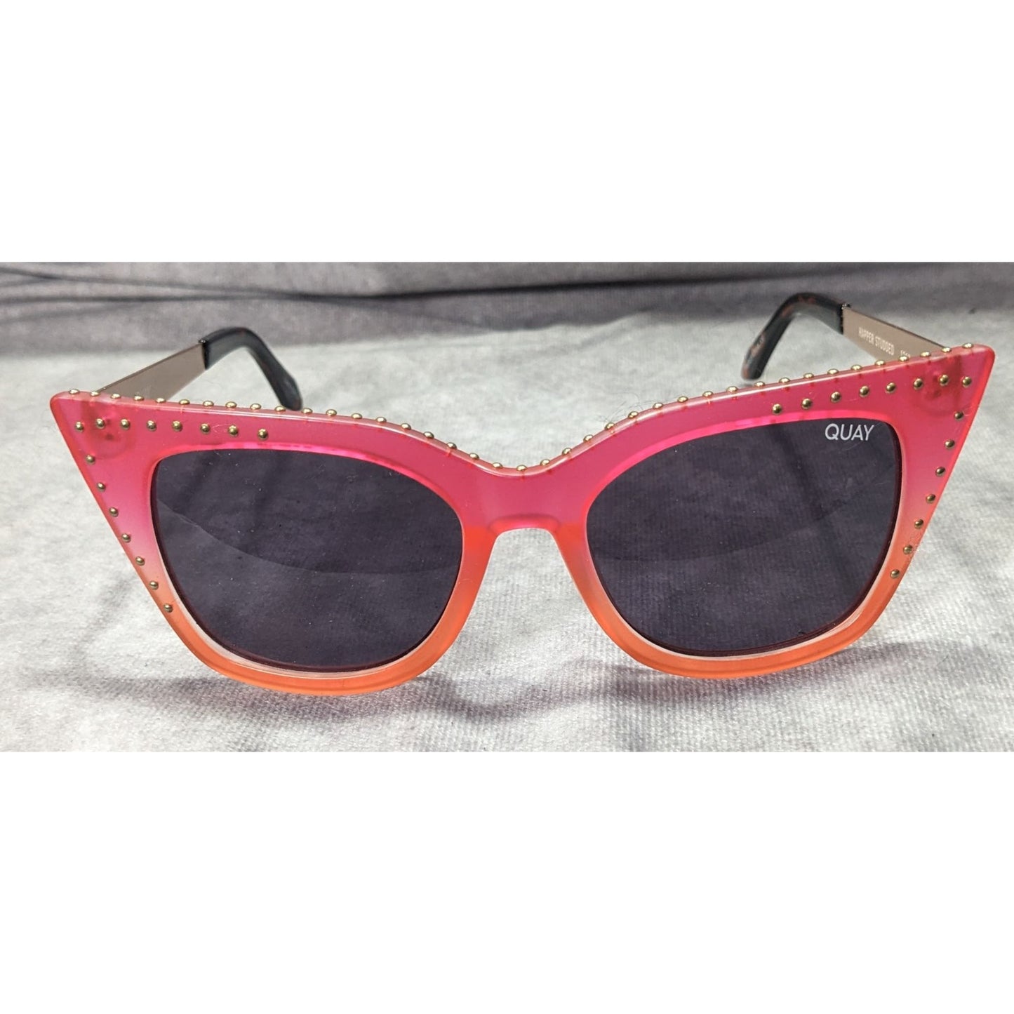 Quay Australia Harper Studded Sunset Cateye Sunglasses