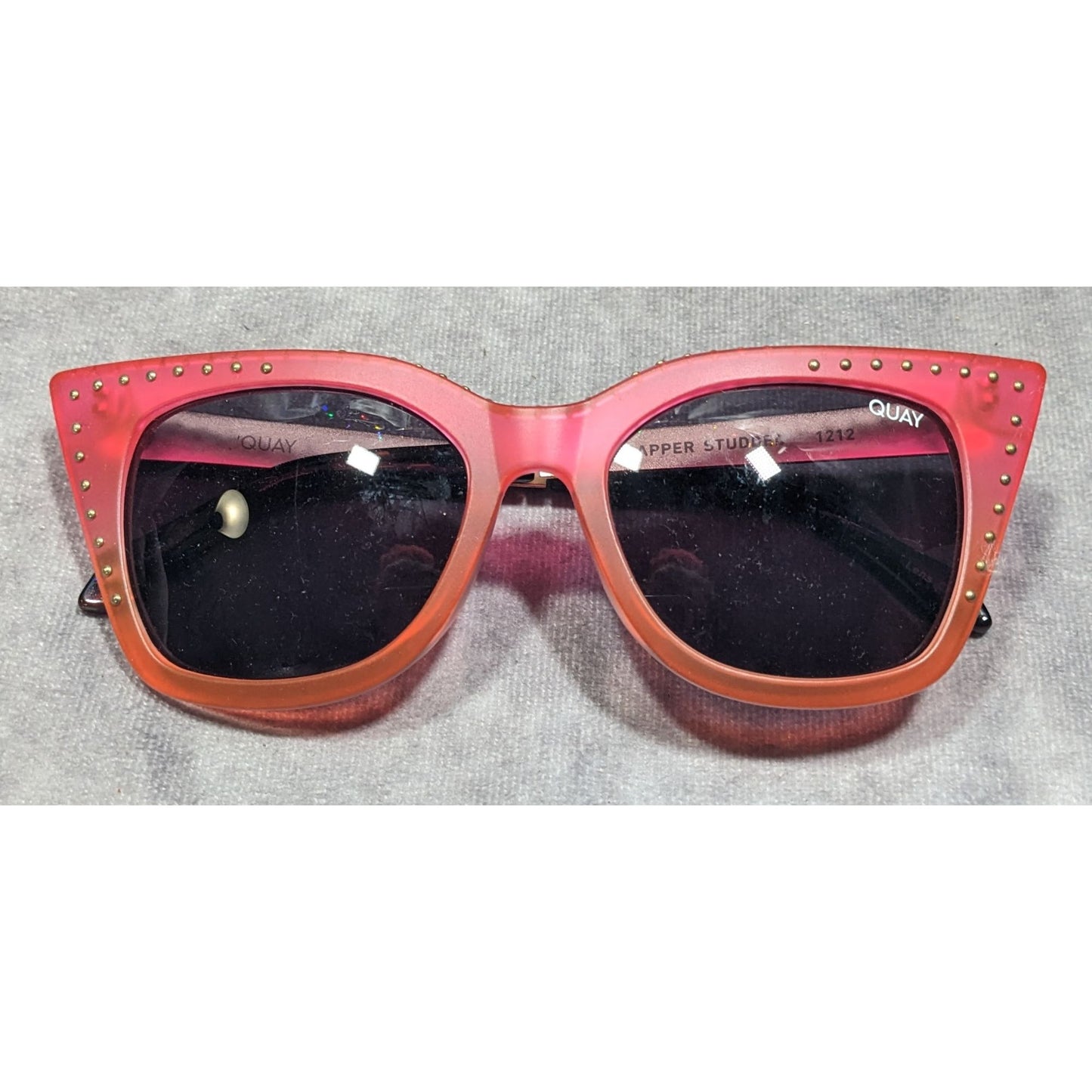 Quay Australia Harper Studded Sunset Cateye Sunglasses