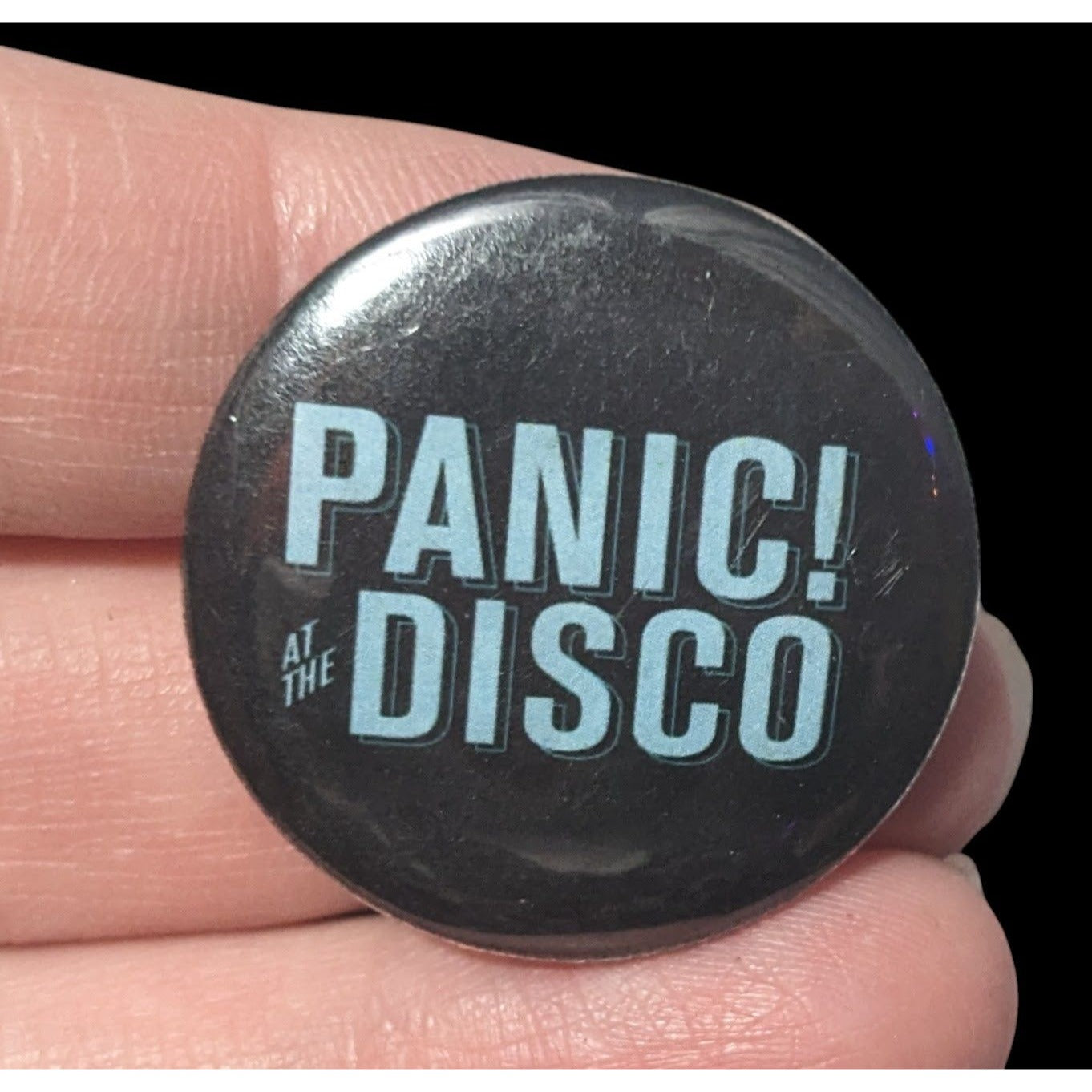 Panic At The Disco Black Blue And Silver Tone Pin