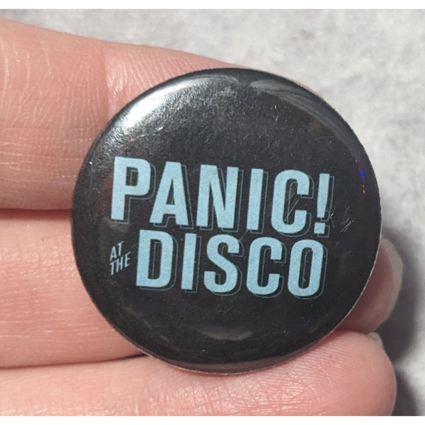 Panic At The Disco Black Blue And Silver Tone Pin