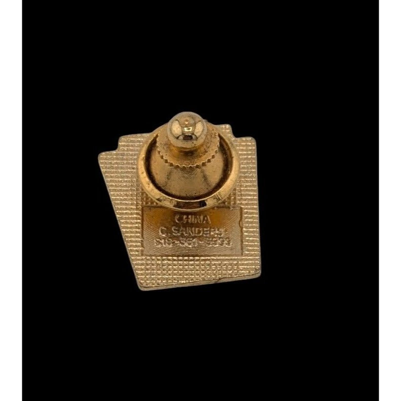 Vintage Little League Baseball Green And Gold Tone Lapel Pin