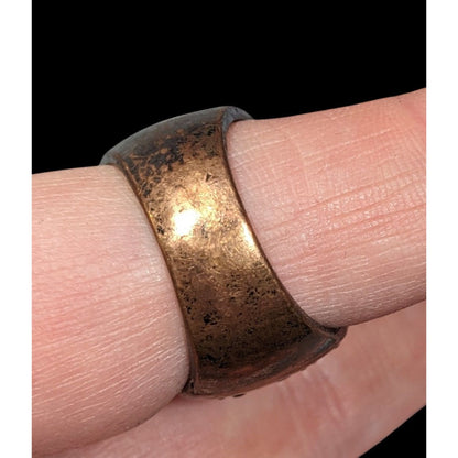 Chunky Black And Silver Dome Rhinestone Dome Ring Size 8 1/4