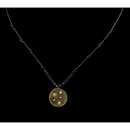 Ella Rae 14K Gold Over Sterling Silver Necklace With CZ Stars & Adjustable Cord