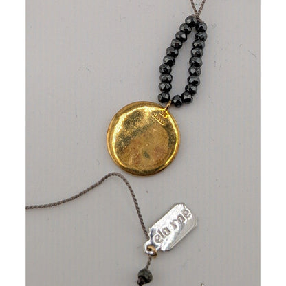 Ella Rae 14K Gold Over Sterling Silver Necklace With CZ Stars & Adjustable Cord