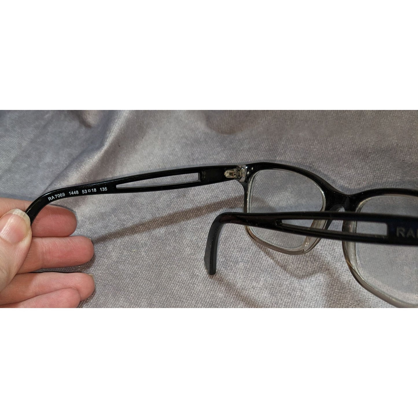 Ralph Lauren RA7069 Shiny Gradient Black Eyeglass Frames