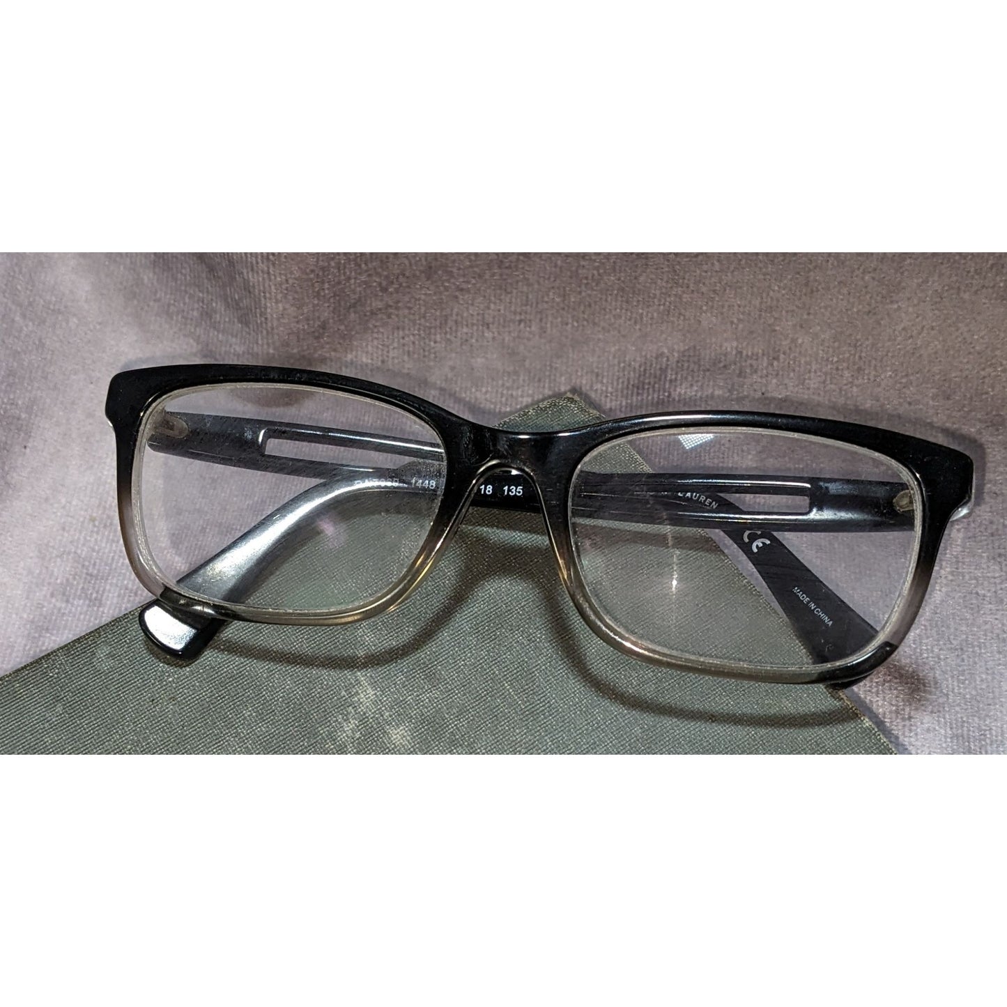 Ralph Lauren RA7069 Shiny Gradient Black Eyeglass Frames