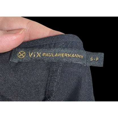 Vix Paula Hermanny Gothic Black Swim Cover With Cutout Accents