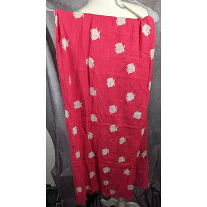 Banana Republic White And Pink Fish Scarf