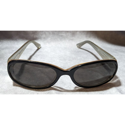 Guess GU281 Black And Shimmery Cream Oval Sunglasses