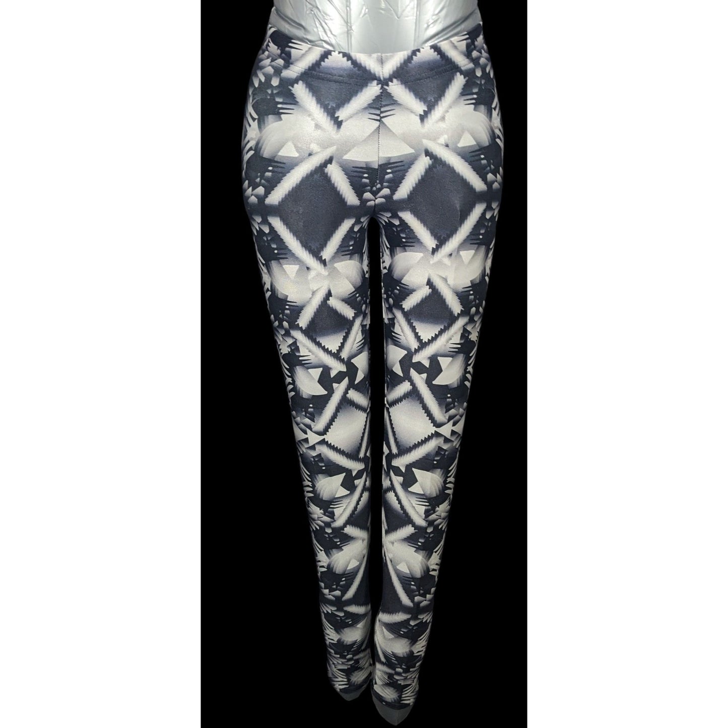 Black Milk Black And White Geometric Print Leggings Size XS