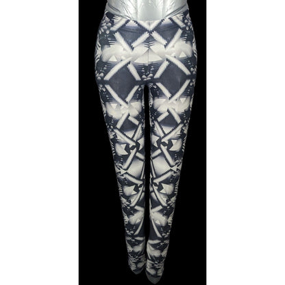 Black Milk Black And White Geometric Print Leggings Size XS