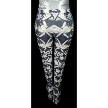 Black Milk Black And White Geometric Print Leggings Size XS