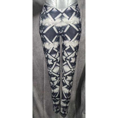 Black Milk Black And White Geometric Print Leggings Size XS